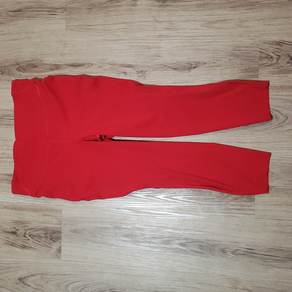 Lululemon Base Pace High-Rise Crop 23" *Dark Red Size 12